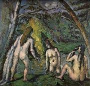 Paul Cezanne Three Women Bathing France oil painting artist
